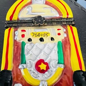 Colorful Retro Jukebox Trinket Box - Yellow, Red, Green